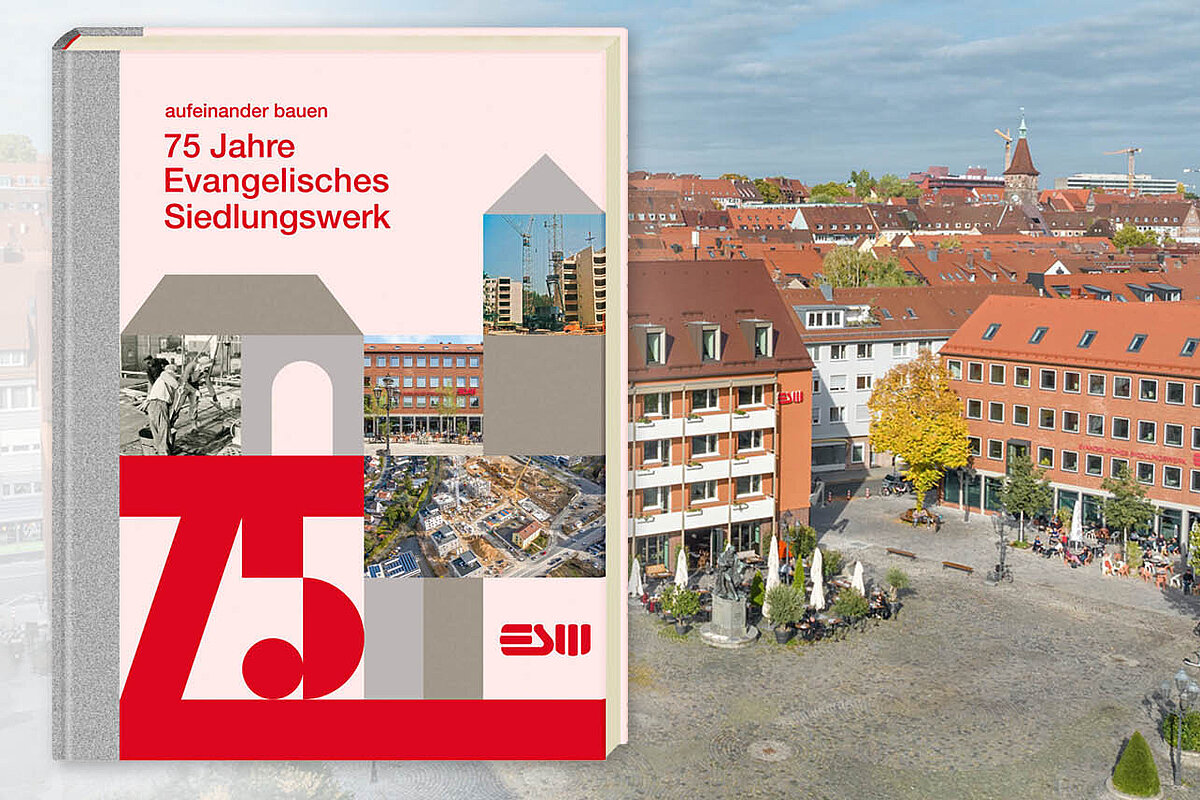 Cover der Publikation '75 Jahre Evangelisches Siedlungswerk' von 2024